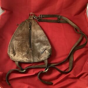 Leather Ouellet back pack purse